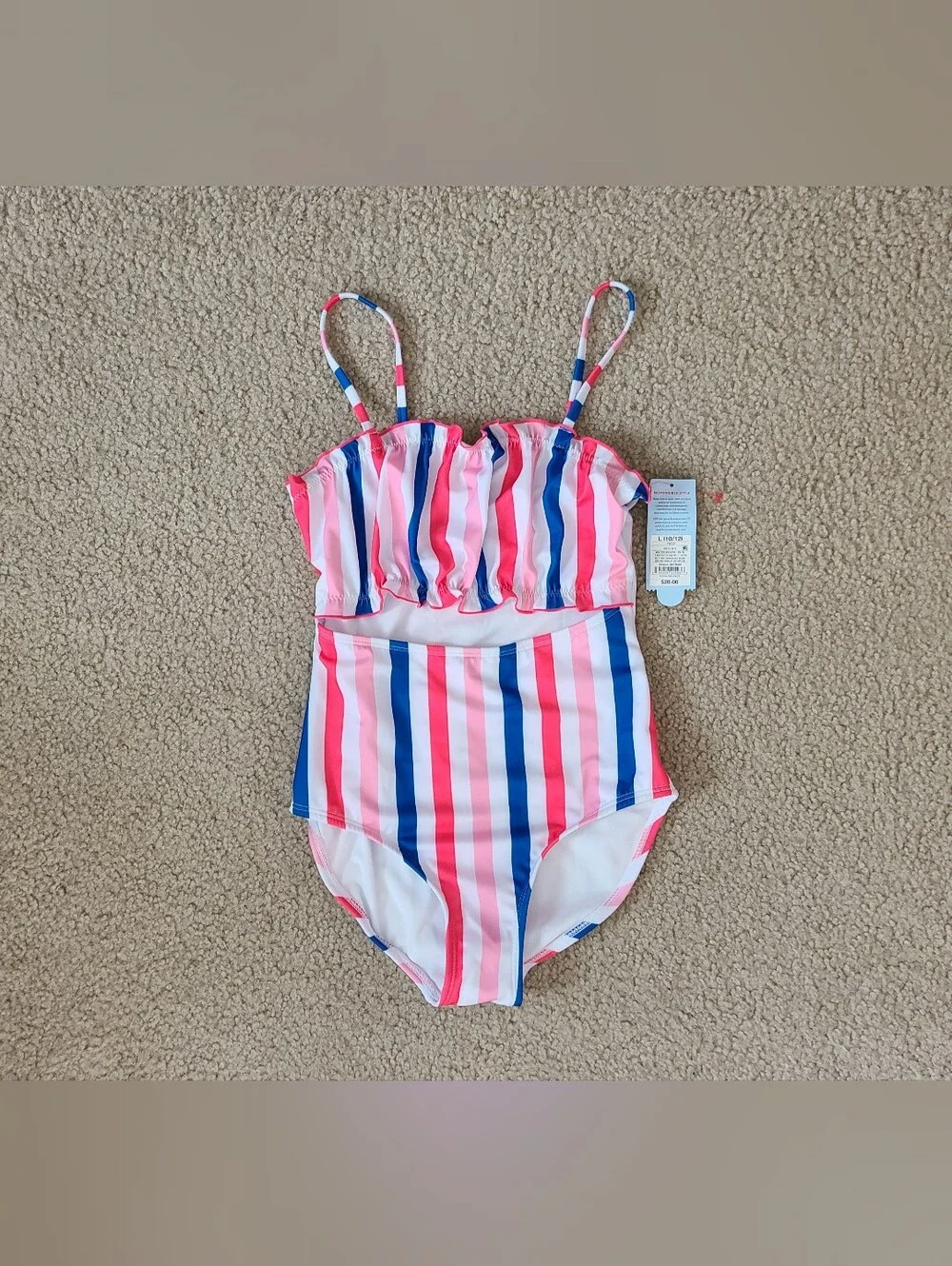 Girls Cat & Jack 1 piece Swimsuit NEW Large